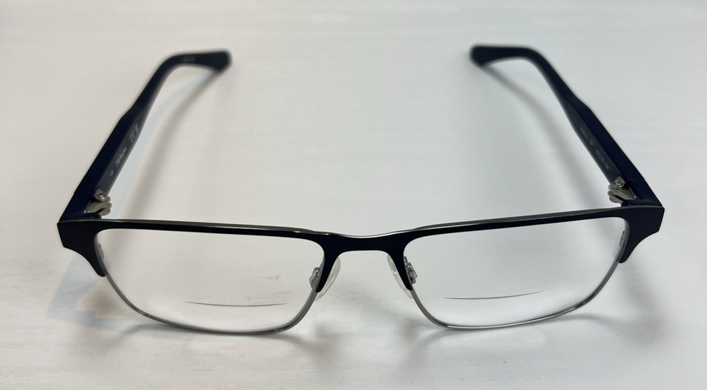 Dragon Eyeglasses Men's DR 2004 410 Matte Blue/Silver 54-17-145 FRAMES ONLY